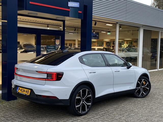 Polestar 2 Long Range Dual Motor Launch Edition 78kWh / Performance-Pack / Panodak / 408 PK / AWD / Adaptieve Cruise-Control Stop&Go / Climate-Control / Stoelverwarming V+A / Harman-Kardon Audio / Stuurverwarming / Dodehoek-Detectie / Draadloze-Telefoonlader / Rondo