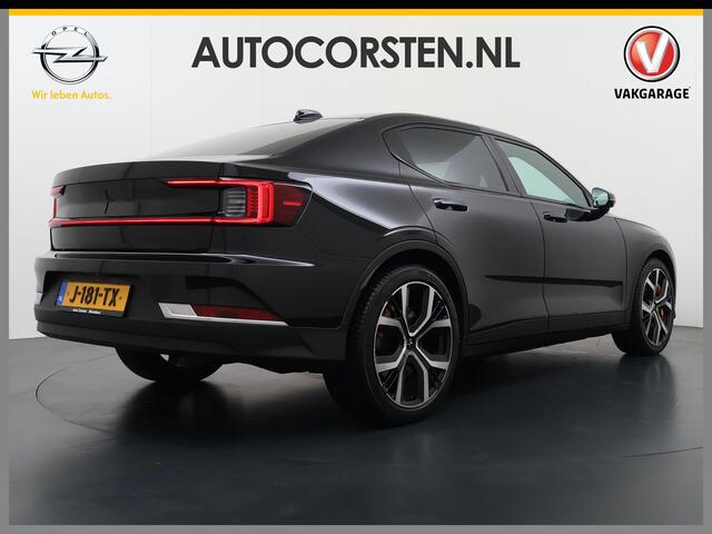 Polestar 2 Long Range PERFORMANCE Dual Motor AWD Launch Edition 78kWh Adap.Cruise Pano-Dak Harman&Kardon®-Audio Leder-Alcantara Navi Ecc Apple Carplay Android Auto 360°Camera SOH 91% 4WD Stuur-Stoel-Achterbankverwarming Elek.Achterklep Privacy Glas Lmv 20" Led Dodeh
