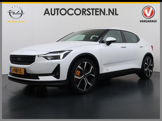 Polestar 2 78kWh 408PK PERFORMANCE 0-100 4,7sec. Long Range Pano-dak Elektr.Stoel+Stuur-verwarmd GSM-Key (semi-)-AutoPilot AWD GSM-Sleutel (Digital-Key) Harman-Kardon Dual Motor 20" Adap.Cruise Ohlins-dempers Brembo-Remmen Apple Carplay Android Au SOH 93% Google-And