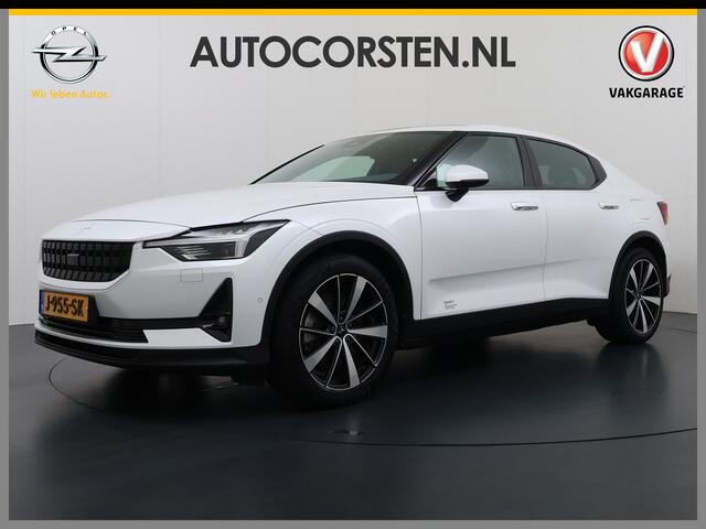 Polestar 2 Long Range Dual Motor 78kWh SOH 92% Trekhaak Panoramadak Adap.Cruise 360°Camera Navi Ecc Apple Carplay Android Auto Pdc Launch Edition Stoel+Stuurverwarming Lmv 19" Achterbankverwarming Keyless DAB Rijstrooksensor Origineel Nederlandse Auto