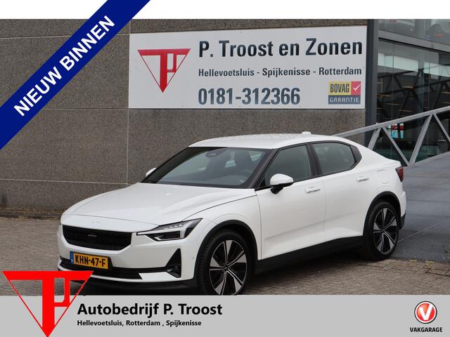 Polestar 2 Long Range Single Motor 78 kWh Pilot pack/Warmtepomp/Stoelverwarming/360 graden camera/Bestuurderstoel met geheugen/Apple carplay/Lane assist/Adaptieve cruisecontrol/Dode hoek assistent