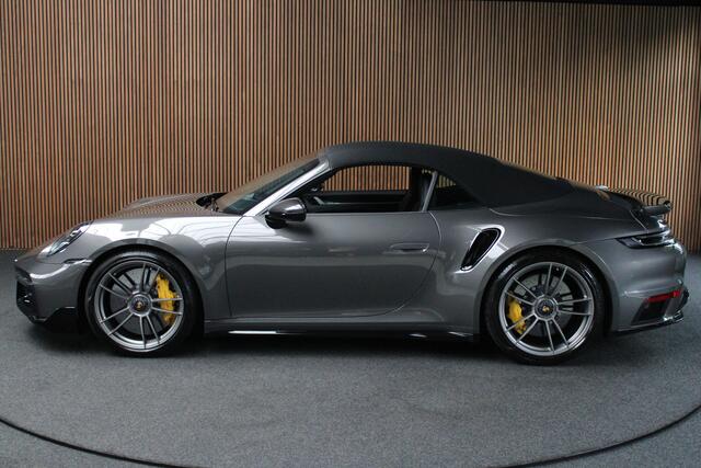 Porsche 911 Cabrio 3.8 Turbo S Carbon PDCC Keramisch Matrix 360 Leer Navi Burmester Stoelventilatie Memory seats PDC Stoelverwarming Climate Stuurverwarming PTV Plus PDLS+