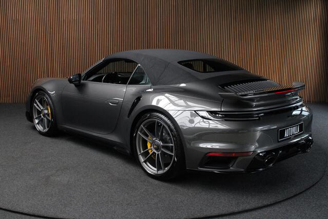 Porsche 911 Cabrio 3.8 Turbo S Carbon PDCC Keramisch Matrix 360 Leer Navi Burmester Stoelventilatie Memory seats PDC Stoelverwarming Climate Stuurverwarming PTV Plus PDLS+