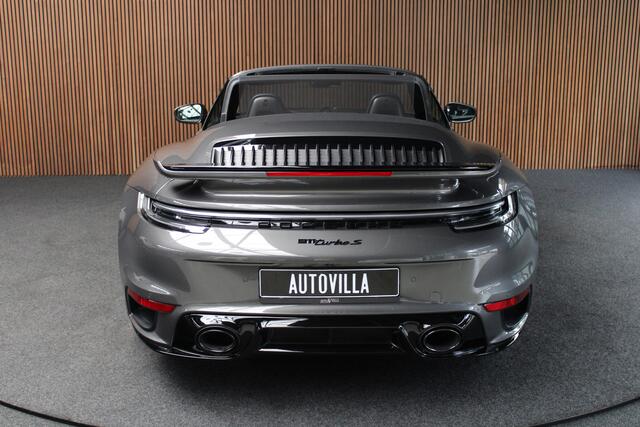 Porsche 911 Cabrio 3.8 Turbo S Carbon PDCC Keramisch Matrix 360 Leer Navi Burmester Stoelventilatie Memory seats PDC Stoelverwarming Climate Stuurverwarming PTV Plus PDLS+