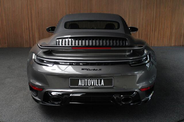 Porsche 911 Cabrio 3.8 Turbo S Carbon PDCC Keramisch Matrix 360 Leer Navi Burmester Stoelventilatie Memory seats PDC Stoelverwarming Climate Stuurverwarming PTV Plus PDLS+