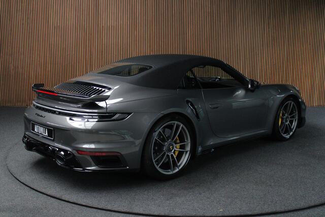 Porsche 911 Cabrio 3.8 Turbo S Carbon PDCC Keramisch Matrix 360 Leer Navi Burmester Stoelventilatie Memory seats PDC Stoelverwarming Climate Stuurverwarming PTV Plus PDLS+