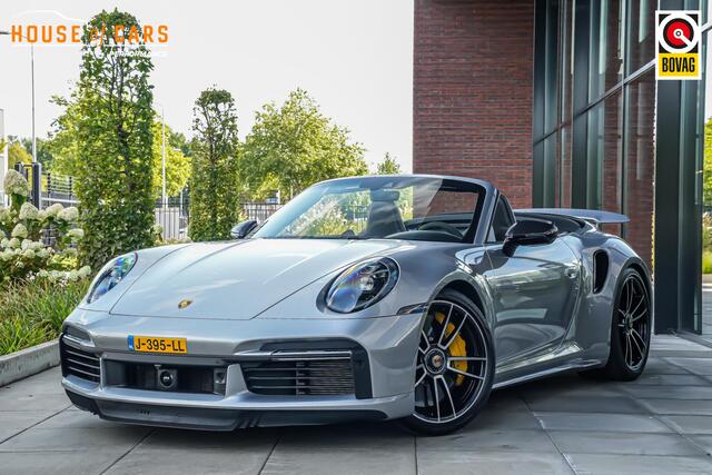 Porsche 911 Turbo S Cabrio 3.8 650pk |Porsche approved|nieuw staat|org. NL|Burmester|sportuitlaat|lift|GT-zilver|alcantara stuur|memory|360 camera|PDLS|Apple Carplay|Porsche Exclusive|