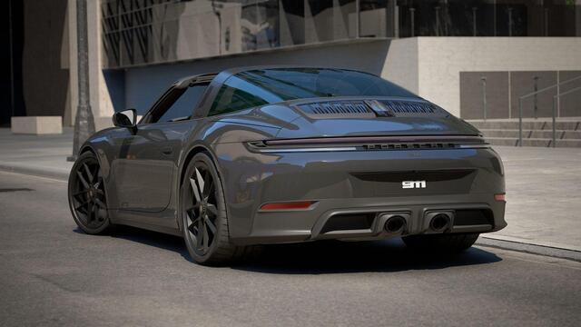 Porsche 911 3.6 T-Hybrid Targa 4 GTS, PTS Schiefergrau, noselift, Bose, 21", sport chrono, stl.ventilatie, matrix-LED, ACC, memory, privacy, NP313k