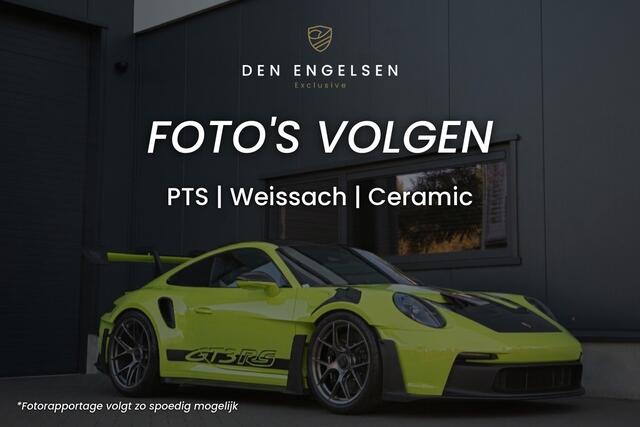 Porsche 911 4.0 GT3 RS | Weissach | PTS | Keramische PCCB | Lift | Exclusive Manufaktur ¤16.539 PTS | Sport Chrono | PDLS+ Black | 525PK | Alcantara | Carbon | 19/20" | Exclusive Design Achterlichten | 992 | GT3RS | Clubsport pakket | Camera | Sfeerverlichting | Appl