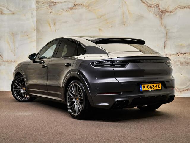 Porsche CAYENNE Coupé 3.0 E-Hybrid, NL-auto, 1e eig., TechArt, SportDesign, luchtv., tr.haak, 22", Bose, sp.uitlaat, matrix-LED, carbon, memory, softclose, ACC, privacy