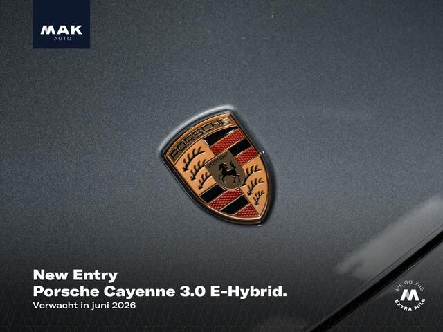 Porsche CAYENNE 3.0 E-Hybrid, NL auto, 1e eig., Clanck audio, SportDesign, InnoDrive, pano, luchtv., tr.haak, 21", HUD