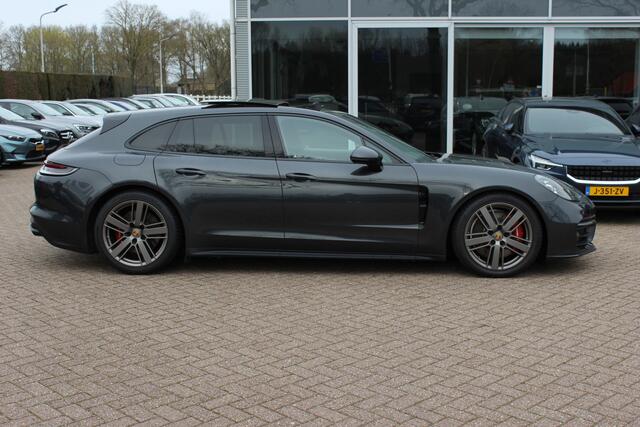 Porsche PANAMERA Sport Turismo 2.9 4 E-Hybrid Platinum Edition / Panoramadak / 360Camera / Sportdesign+Chrono / Luxe Leder / Luchtvering / Keyless / Bose / 21'' / Stoelverwarming4x / Dodehoek / DAB / Cruise Control Adaptief