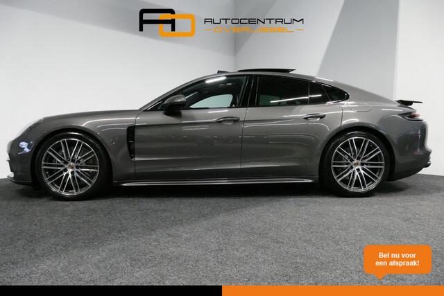 Porsche PANAMERA 2.9 4 E-Hybrid / Orig. Nedelands (NAP) / Panoramadak / Sport Chrono / Sportuitlaat / Elektr. verstelbare voorstoelen + memory (18weg) / Carbon interieur / Luchtvering / Stoelkoeling / PDLS+ / Rondomzichtcamera / Stoelverwarming voor + achter / Softclose /