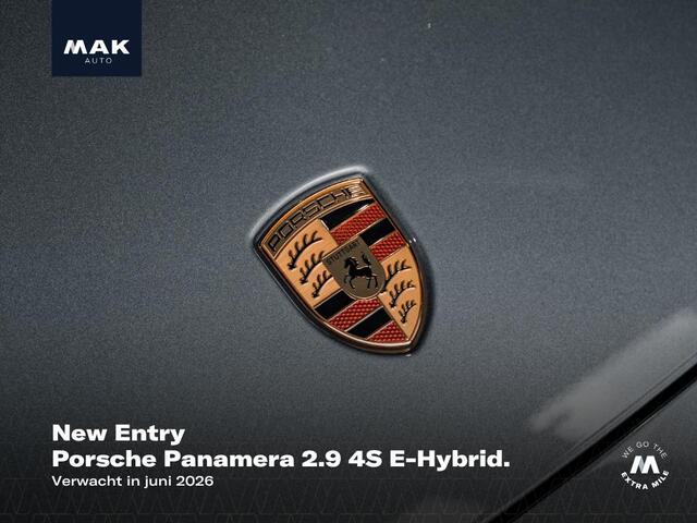 Porsche PANAMERA 2.9 4S E-Hybrid, Active Ride, 4W-best, SportDesign, pano, Bose, 21", surround view, memory, sp.uitlaat, matrix-LED, ACC