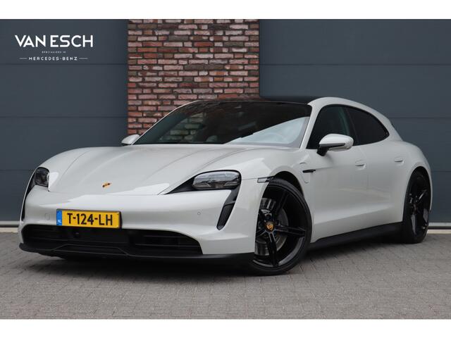 Porsche Taycan Sport Turismo 79 kWh | Achterasbesturing | Luchtvering | Sport-Chrono | ACC | Panoramadak | 18-wegs | BOSE | Memory | Surround Camera | Verwarmd Stuurwiel |