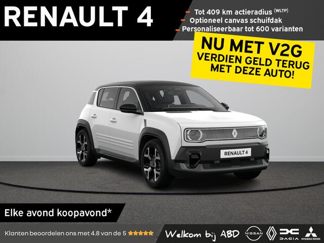 Renault 4 Techno "plein sud(TM)" Comfort range | Achteruitrijcamera | Elektrisch te openen canvas dak "plein sud(TM)" | Elektronisch geregelde airconditioning