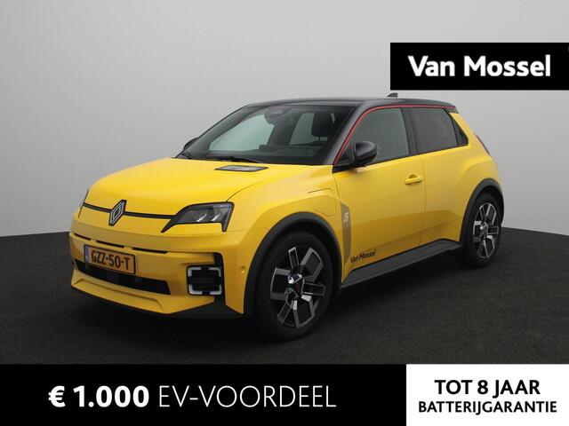 Renault 5 comfort range techno 52 kWh | Demo | Pack Winter | Daklijst in kleur rouge | Easy park assist | Adaptive cruise control | 10" OpenR Link met Google integratie |