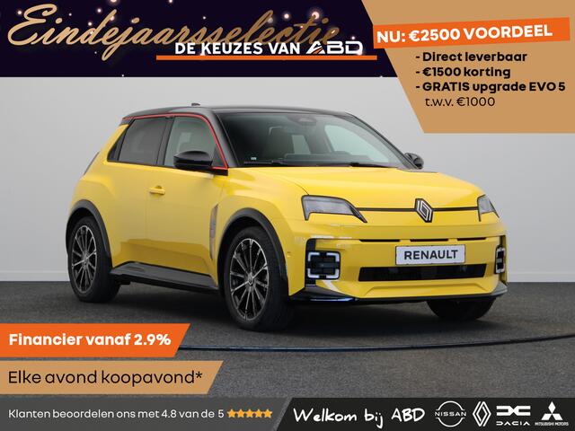Renault 5 Iconic cinq Comfort range | Achteruitrijcamera | Elektrisch verwarmbare voorstoelen | ISOFIX-bevestigingssysteem voor kinderzitjes op passagiersstoel en op de twee buitenste zitplaatsen achter