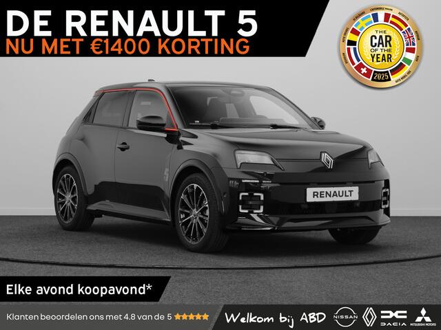 Renault 5 Iconic cinq Comfort range | Achteruitrijcamera | Elektrisch verwarmbare voorstoelen | ISOFIX-bevestigingssysteem voor kinderzitjes op passagiersstoel en op de twee buitenste zitplaatsen achter
