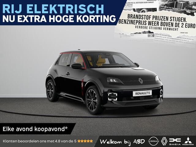 Renault 5 Iconic cinq Comfort range | Achteruitrijcamera | Elektrisch verwarmbare voorstoelen | ISOFIX-bevestigingssysteem voor kinderzitjes op passagiersstoel en op de twee buitenste zitplaatsen achter