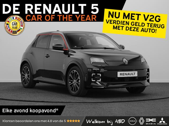 Renault 5 Iconic cinq Comfort range | Achteruitrijcamera | Elektrisch verwarmbare voorstoelen | ISOFIX-bevestigingssysteem voor kinderzitjes op passagiersstoel en op de twee buitenste zitplaatsen achter