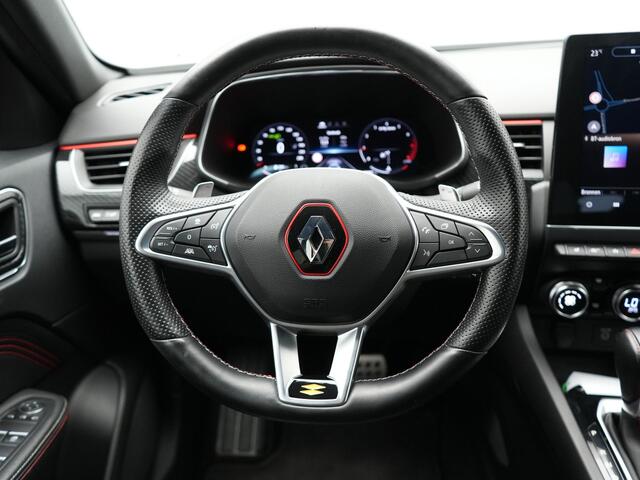 Renault Arkana 1.6 E-Tech R.S. Line Hybrid 158pk Dealer O.H | Adaptive Cruise | Camera | Alcantara Sportstoelen Verwarmd | Keyless | Blis | Draadloos Laden | Sportstuur Verwarmd | Navigatie | DAB |