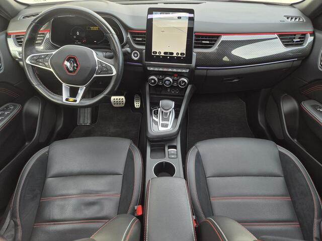 Renault Arkana 1.6 E-Tech Hybrid 145 R.S. Line Automaat / Glazen schuif- en kanteldak / Dealer onderhouden / Stuur en Stoel verwarming / Rondomzicht camera / Adaptief CC / Keyless Entry/Start / Apple Carplay Android Auto / Climate control /