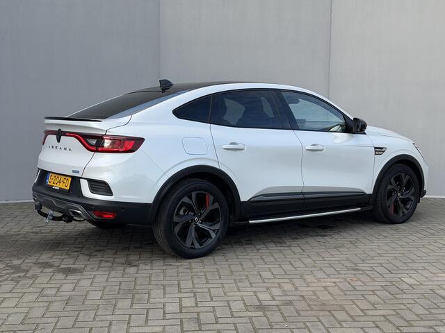 Renault Arkana 1.6 E-Tech Hybrid 145 R.S. Line / Trekhaak (760KG) / Dealer Onderhouden / Adaptive Cruise / Camera / Lederen Bekleding / Stoel & Stuurwiel Verwarming / Spoiler / Zwart Dak / DAB / NAP /
