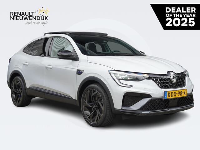 Renault Arkana 1.6 E-Tech full hybrid 145 esprit Alpine AUTOMAAT / PANO / FABRIEKSGARANTIE 2029 / NAVI / CAMERA / BLINDSPOT / PDC 360 / PRIV GLASS / ADAPT. CRUISE / STOELV. / STUURV. / CLIMATE / APPLE CARPLAY / ANDROID AUTO / RESERVEWIEL / 19'' LMV