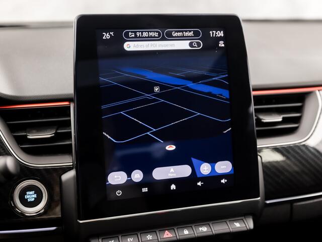 Renault Arkana 1.6 E-Tech Hybrid 145 R.S. Line 145Pk Automaat (SCHUIFDAK, GROOT NAVI, CLIMATE, STUUR/STOELVERWARMING, ELEK SPORTSTOELEN, LEDER, GETINT GLAS, KEYLESS, ADAPTIVE CRUISE, NIEUWSTAAT)