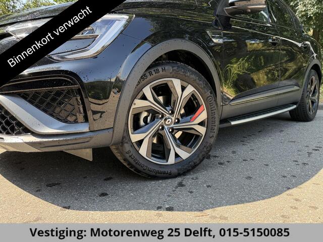 Renault Arkana 1.6 HYBRID 145PK R.S LINE GARANTIE TOT 2032* BIJNA 2023 !PANORAMA-DAK . STOEL & STUUR VERWARMING . NAVIGATIE . PARKEERSENSOREN .