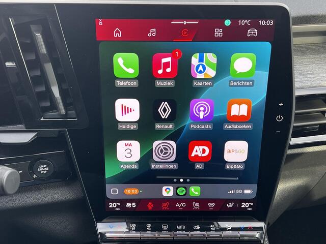 Renault Austral 1.3 mild hybrid 160 X-Tronic techno Automaat / Fabrieksgarantie tot 04-2027 / 1.800 kg trekgewicht / Stuur-, stoel- en voorruitverwarming / Navigatie / Apple Carplay Android / Adaptieve CC / 19" LM wielen /