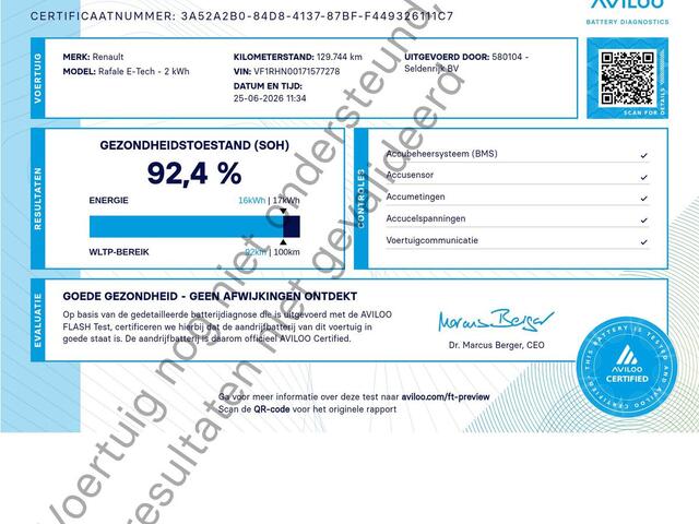 Renault Austral 1.3 mild hybrid | SOH 92,4% | Half leder | Climate control | Carplay | Virtual Dashboard | Adaptive Cruise | Camera | Park assist |