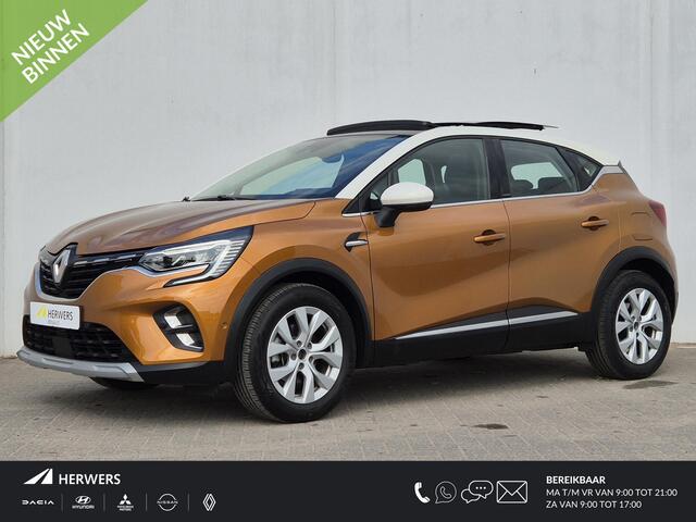 Renault CAPTUR 1.6 E-Tech Plug-in Hybrid 160 Edition One Automaat / Easy Life Pack / Pack Siège / Apple Carplay Android auto / Glazen schuif- en kanteldak / Adaptief CC / Rondomzicht camera / Bose Audio Systeem / Stoelverwarming / Keyless Entry/Start /