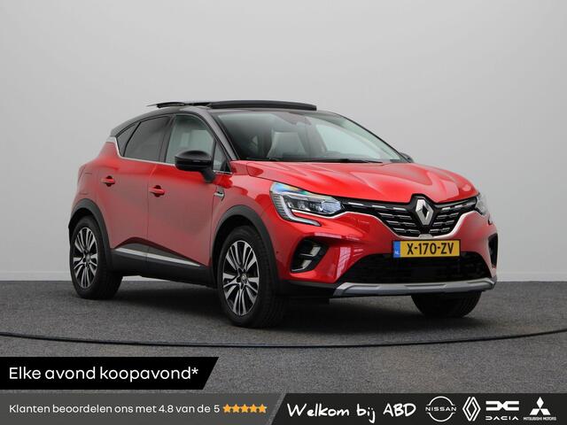 Renault CAPTUR 1.6 E-Tech full hybrid 145pk iconic | Schuif- kanteldak | BOSE | Lederen bekleding | Afn. trekhaak | Stoel- en stuurwielverwarming |