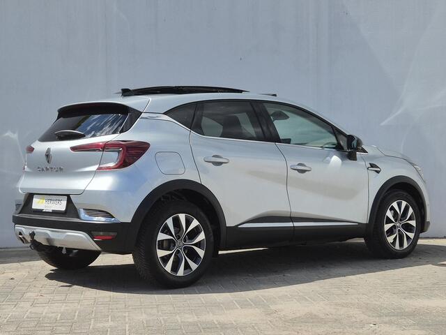 Renault CAPTUR 1.3 TCe 130 Automaat Edition One / Elektrische Trekhaak / Pack Siège / Lederen Bekleding Apple Carplay Android Auto / Allseason banden / Glazen schuif- en kanteldak / Stuur-, Stoel en Voorruitverwarming / Rondomzicht camera / Adaptief CC / Lichtmetalen wi