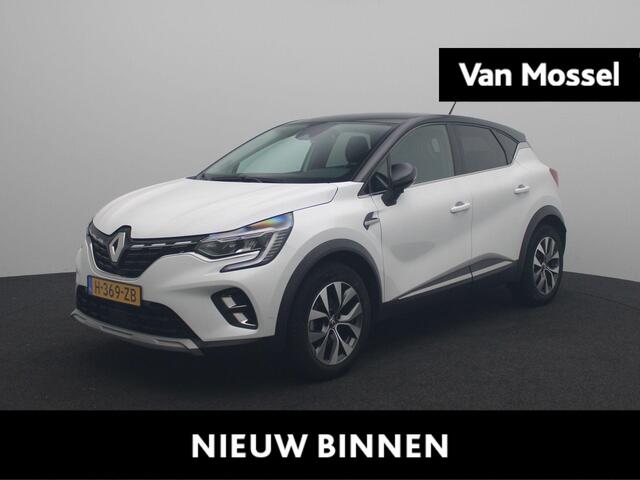 Renault CAPTUR TCe 130 EDC Automaat Intens | Easy Link Navigatie met Apple CarPlay & Android Auto | Lichtmetalen wielen 17" 'Bahamas' met zwarte inleg | Ruimtebesparend reservewiel | Zwevende middenconsole en verschuifbare armsteun vóór