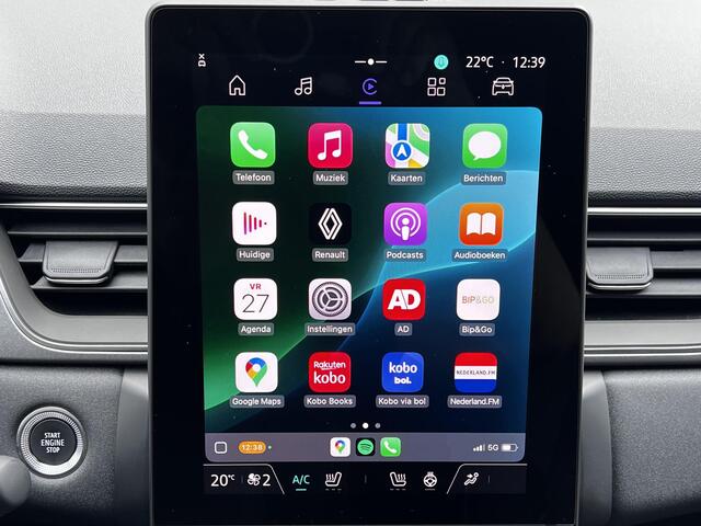 Renault CAPTUR 1.3 mild hybrid 160 techno Automaat / Weinig km / Trekgewicht 1.200 kg / Adaptieve CC / Stuur- en stoelverwarming / Navi groot scherm / Apple Carplay Android / 18" wielen /