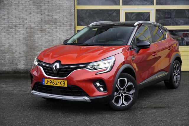 Renault CAPTUR 1.3 TCe 131PK! Automaat Edition One BJ2020 Lmv 18" | Led | Pdc | Keyless entry | Trekhaak | 360° Camera | Dashboard verlichting | App-Connect | Groot navi | Bose Audio | Climate control | Cruise control | Leder/Stof bekleding | Extra getint glas