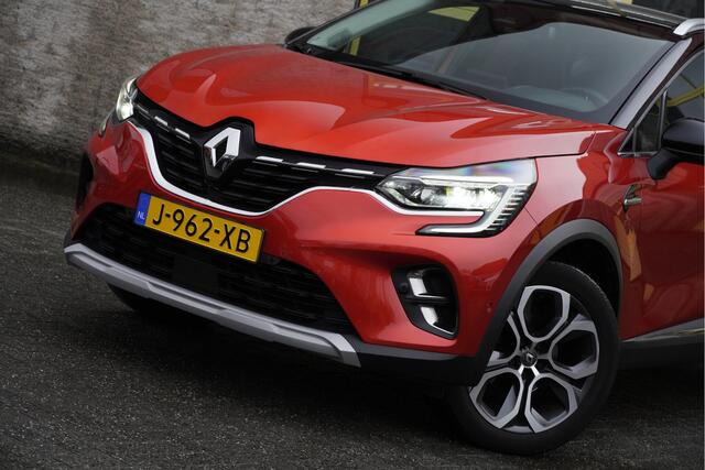 Renault CAPTUR 1.3 TCe 131PK! Automaat Edition One BJ2020 Lmv 18" | Led | Pdc | Keyless entry | Trekhaak | 360° Camera | Dashboard verlichting | App-Connect | Groot navi | Bose Audio | Climate control | Cruise control | Leder/Stof bekleding | Extra getint glas