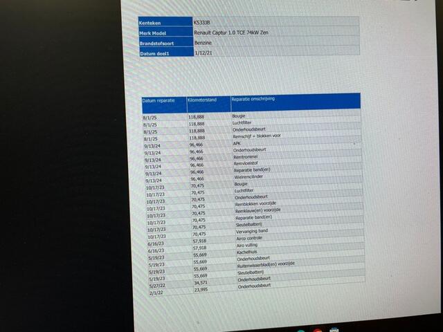 Renault CAPTUR 1.0 TCe Zen - Carplay, Camera, Cruise