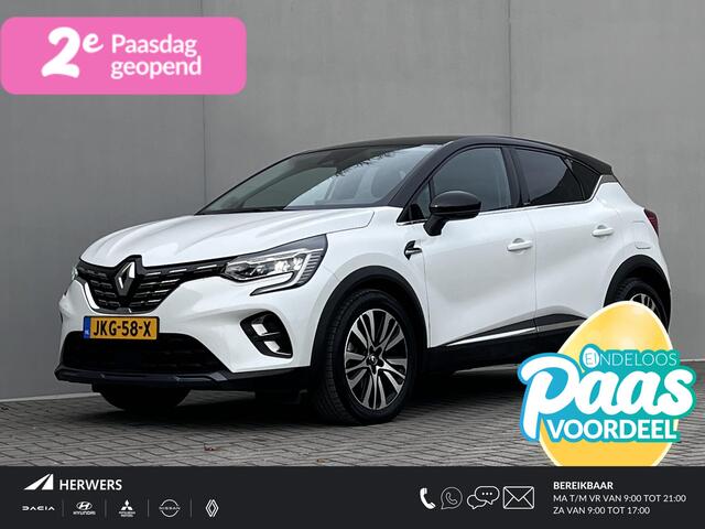 Renault CAPTUR E-TECH Plug-in 160 Hybrid Initiale Paris Automaat / Dealer onderhouden / Leder / Stuur- en stoelverwarming / Navigatie groot scherm / Apple Carplay Android / Camera / 18" LM wielen /
