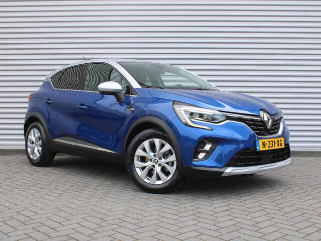 Renault CAPTUR 1.6 E-Tech Hybrid 145 Intens | Trekhaak | Stuurverwarming | Camera | Dodehoek detectie | Cruise adapt. | Telefoonlader | 17" LM | LED | Clima |