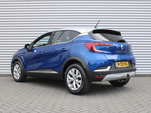 Renault CAPTUR 1.6 E-Tech Hybrid 145 Intens | Trekhaak | Stuurverwarming | Camera | Dodehoek detectie | Cruise adapt. | Telefoonlader | 17" LM | LED | Clima |