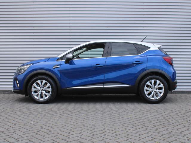 Renault CAPTUR 1.6 E-Tech Hybrid 145 Intens | Trekhaak | Stuurverwarming | Camera | Dodehoek detectie | Cruise adapt. | Telefoonlader | 17" LM | LED | Clima |