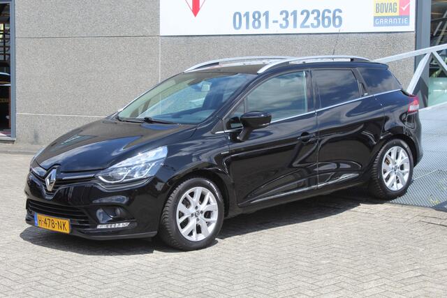Renault CLIO Estate 0.9 TCe Limited Navigatie/Keyless/Cruise control/Climate control/Trekhaak/Achteruitrijcamera/Parkeersensoren/DAB+/Multifunctioneel stuurwiel/Elektrische ramen/Elektrisch verstelbare en inklapbare spiegels/16'' Lichtmetalen velgen.