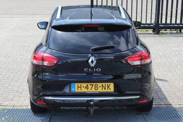 Renault CLIO Estate 0.9 TCe Limited Navigatie/Keyless/Cruise control/Climate control/Trekhaak/Achteruitrijcamera/Parkeersensoren/DAB+/Multifunctioneel stuurwiel/Elektrische ramen/Elektrisch verstelbare en inklapbare spiegels/16'' Lichtmetalen velgen.
