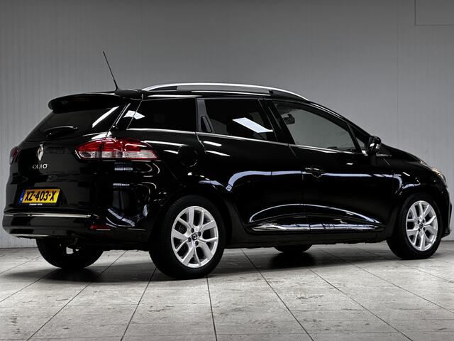 Renault CLIO Estate 0.9 TCe Limited/ 16'' LMV/ Apple + Android/ Extra getint glas/ DAB+/ Keyless/ Navi/ Airco/ Cruise/ Bluetooth/ Armsteun/ Multi. LEDER. Stuur/ Mistl./ PDC/ Dakrails/ Chroom.