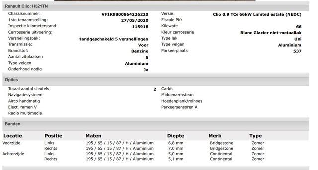 Renault CLIO Estate 0.9 TCe Limited 90PK / Pdc. / Airco / Navigatie / Radio multimedia