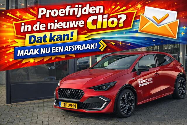 Renault CLIO Techno Full Hybrid E-Tech 160 pk l Tijdelijk introductievoordeel! l Gratis 5 jaar fabrieksgarantie!